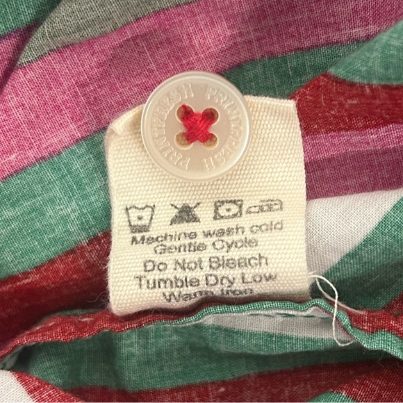 Anthropologie x Printfresh Candy Stripe Organic Cotton Pajama Top Size Small - Picture 7 of 7